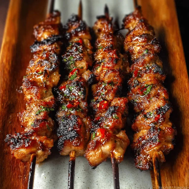 Grilled Thai Coconut Chicken Skewers