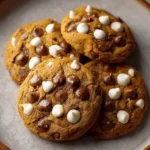 Pumpkin Spice Double Chip Cookies