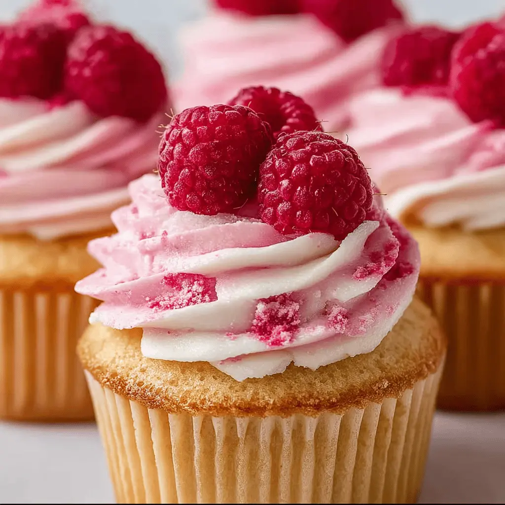 Raspberry Swirl Summer Cupcakes: Easy Treat for Sunny Days