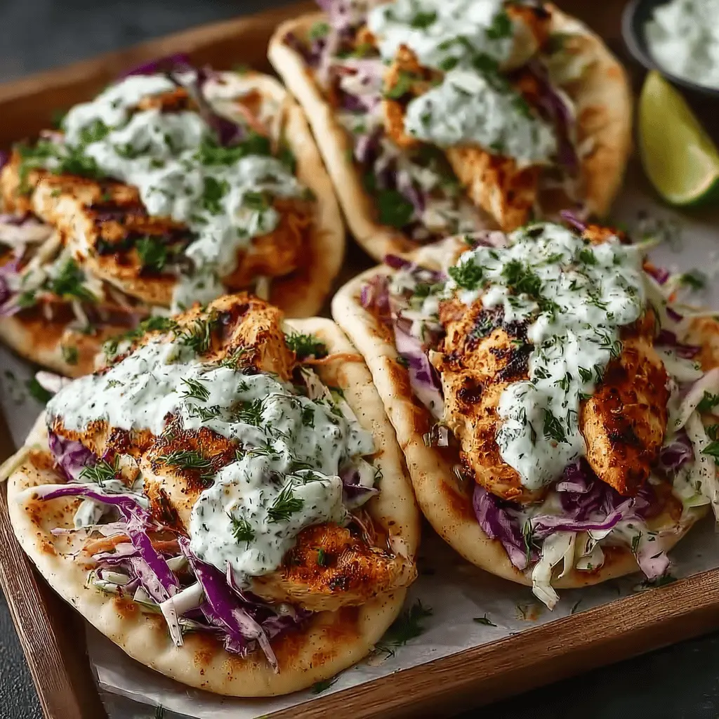 Sheet Pan Chicken Pitas with Herby Ranch Slaw: Easy and Flavorful