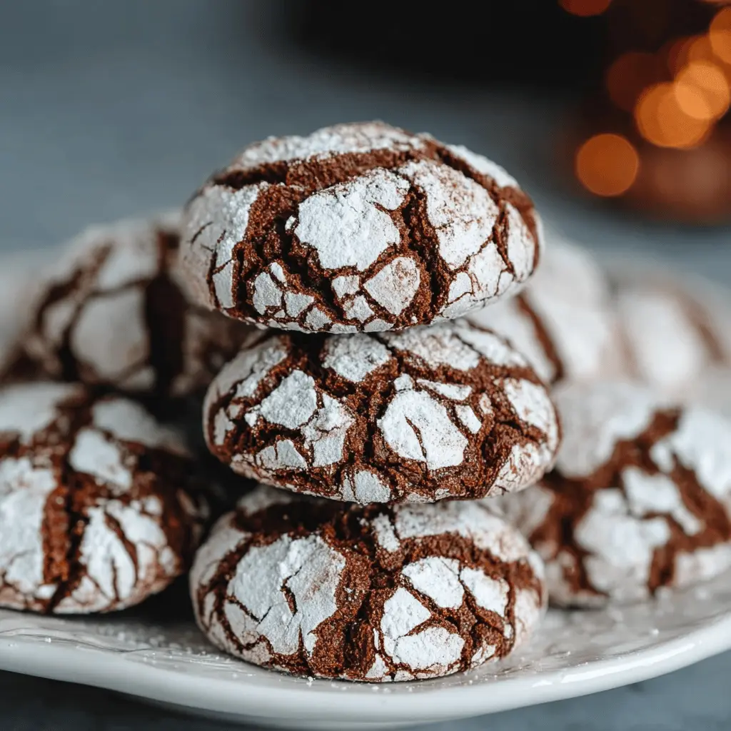 Chocolate Crinkle Cookies