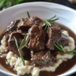 Garlic and Rosemary Beef Tips