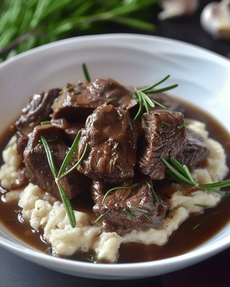 Garlic and Rosemary Beef Tips