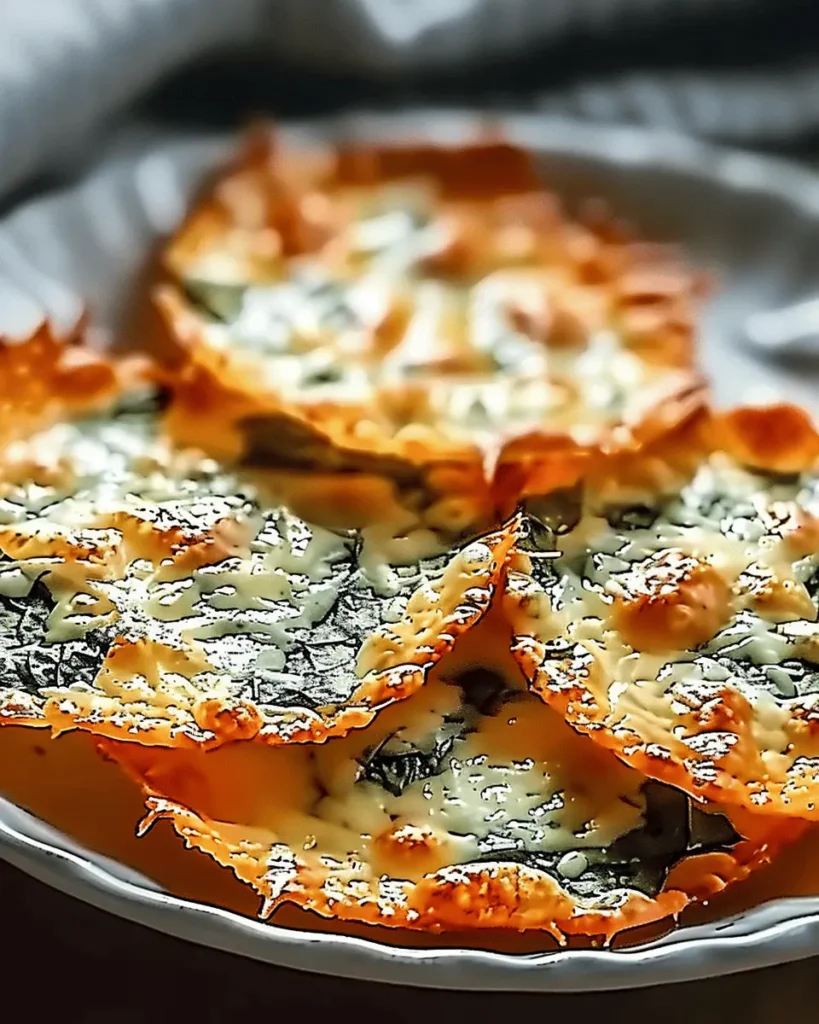 Spinach Dip Cheese Crisps: An Amazing Ultimate Snack Recipe
