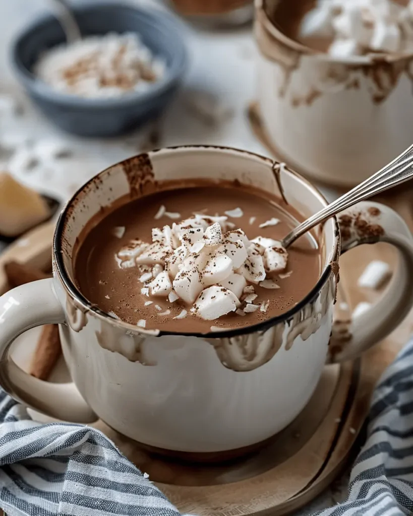 Creamy Coconut Hot Chocolate