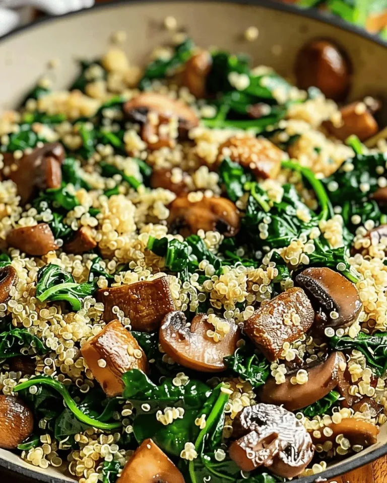 Spinach Mushroom Quinoa Skillet: An Incredible 5-Ingredient Recipe