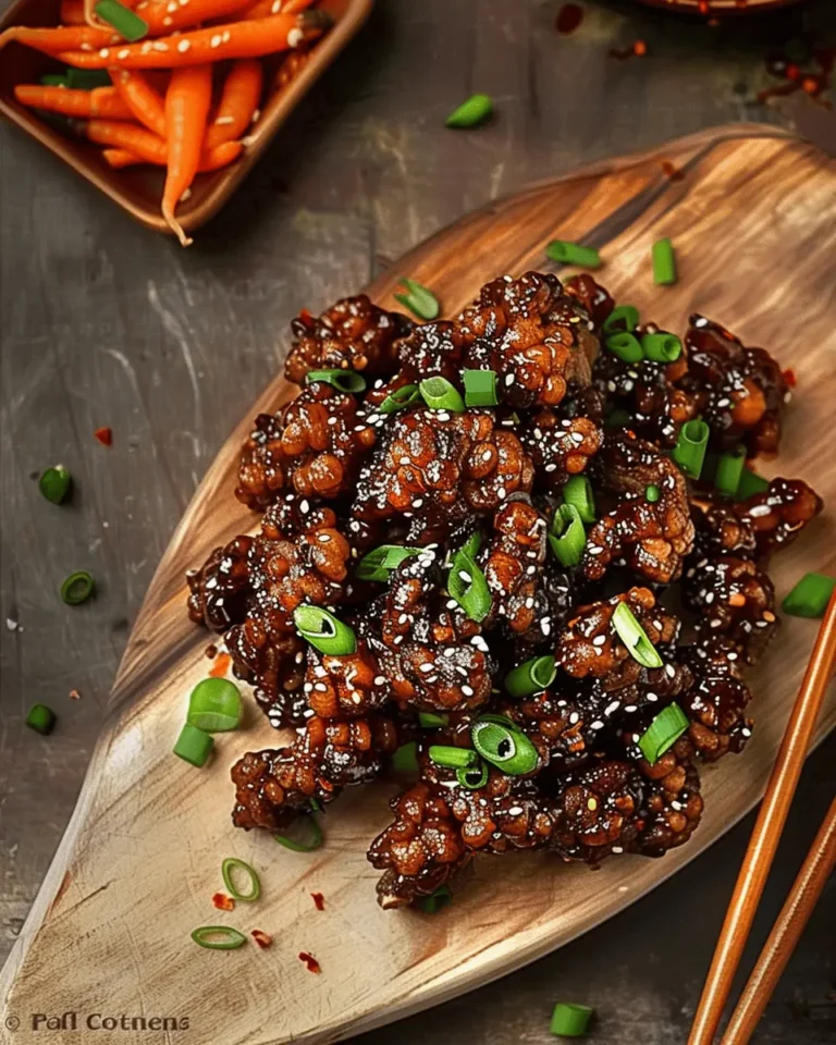 Sweet and Sticky Crispy Beef