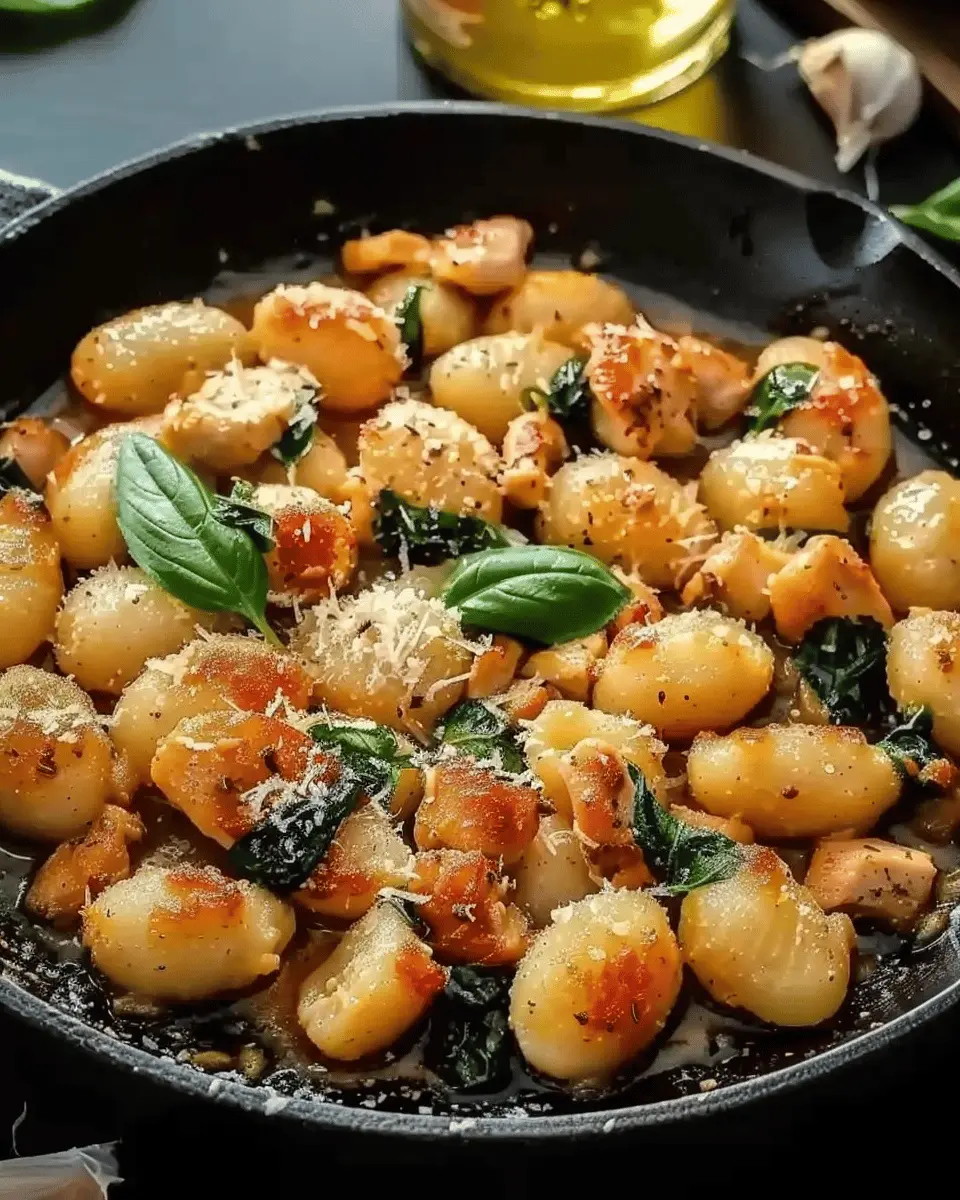 Garlic Chicken Gnocchi Skillet: Easy One-Pan Delight for All