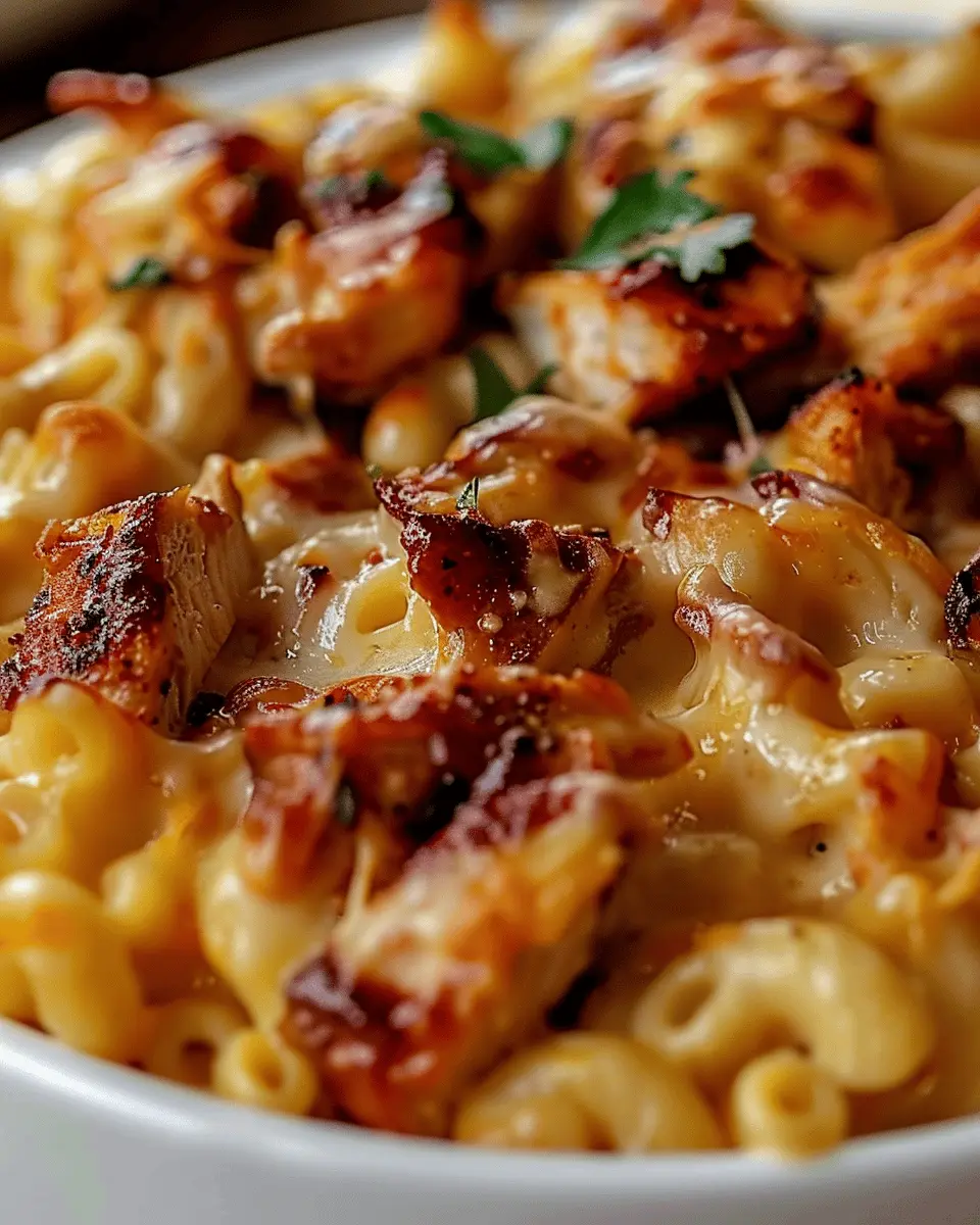 BBQ Chicken Mac and Cheese: A Juicy Twist with Turkey Bacon