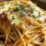 Baked Cream Cheese Spaghetti Casserole