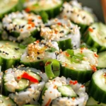 Easy California Roll Cucumber Salad