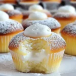 Fluffy Japanese Cotton Cheesecake Cupcakes