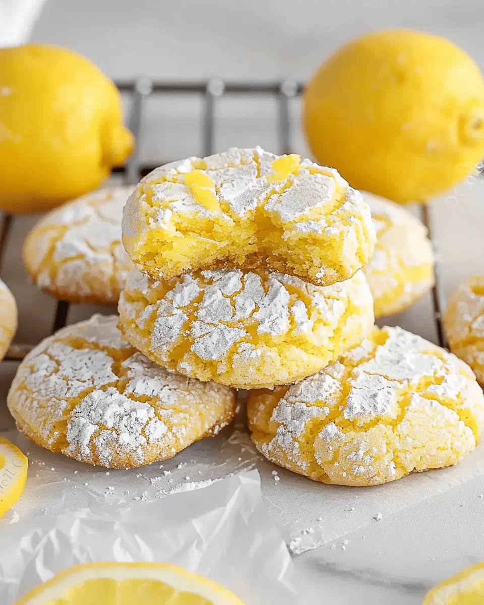 Lemon Crinkle Cookies: Easy, Chewy Delights for Every Baker