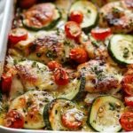Mediterranean Chicken Zucchini Bake – Healthy, Flavorful & Easy!