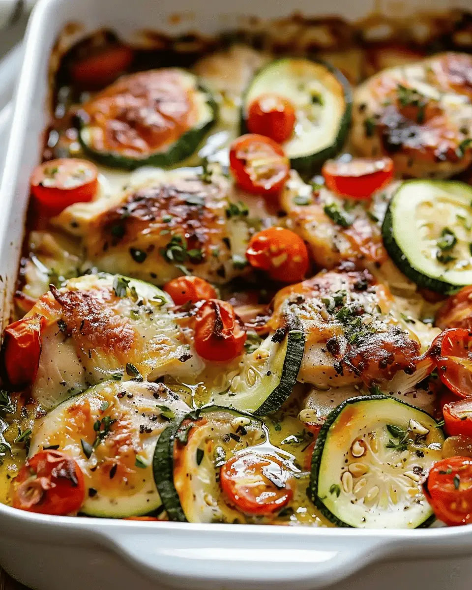 Mediterranean Chicken Zucchini Bake: Healthy, Easy, and Delicious