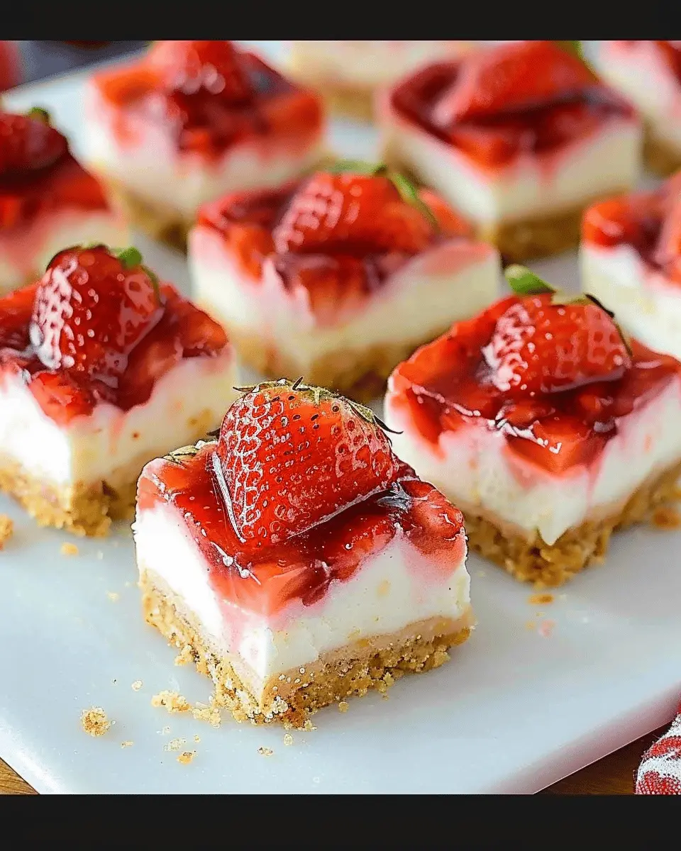No-Bake Strawberry Cheesecake Bars: The Easy Indulgence You Crave