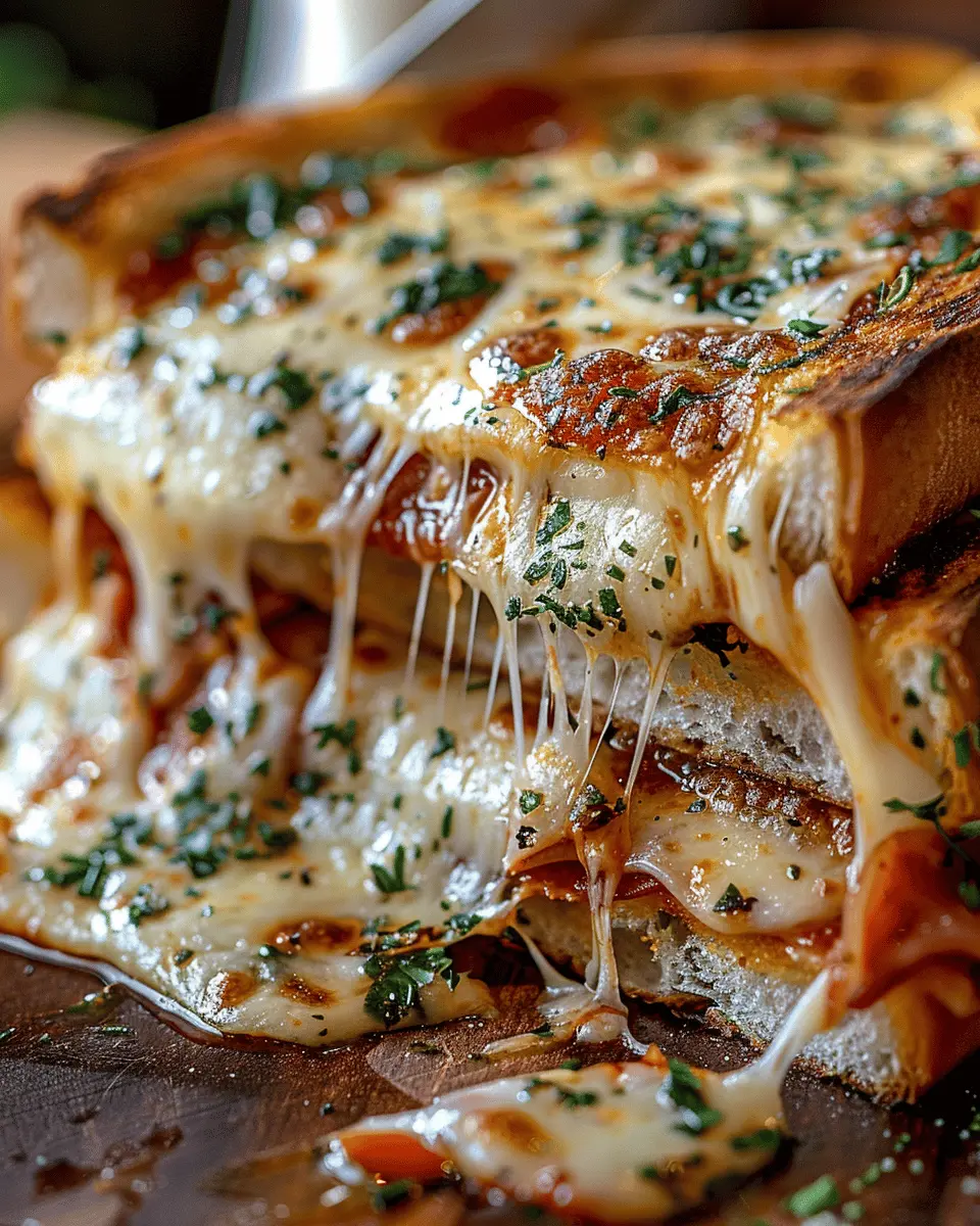 Pizza grilled cheese: The best comfort food with turkey bacon