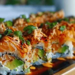 Spicy Salmon Sushi Bake
