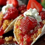 Strawberry Crunch Cheesecake Tacos