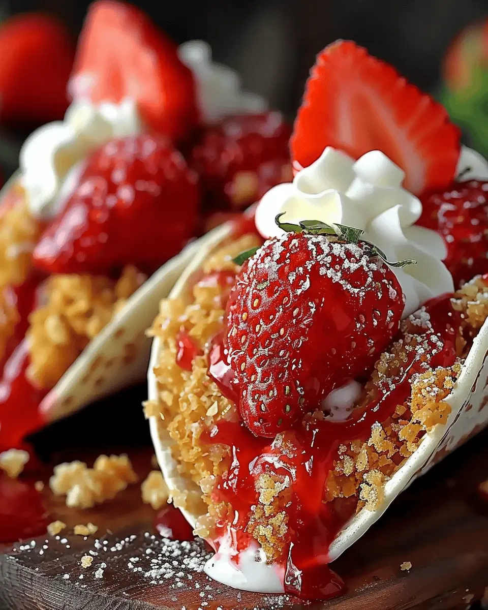 Strawberry Crunch Cheesecake Tacos: An Indulgent Twist on Dessert