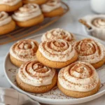 Soft Pumpkin Cookies with Cinnamon Frosting