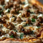 Hot Sausage Feta Honey Pizza
