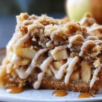 Apple Crumb Cake with Cinnamon Apple Drizzle