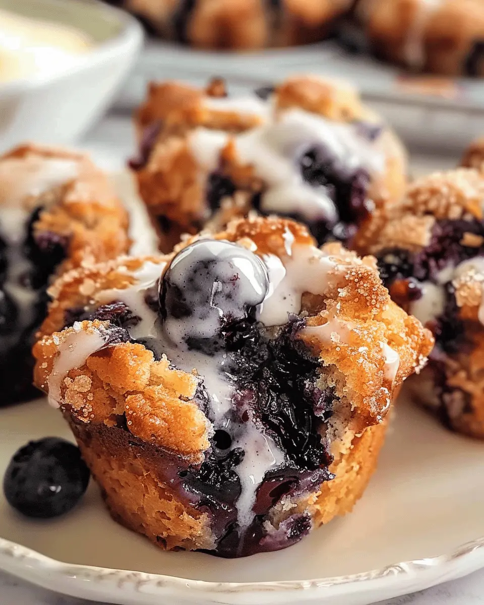 Easy Blueberry Monkey Bread Muffins Recipe