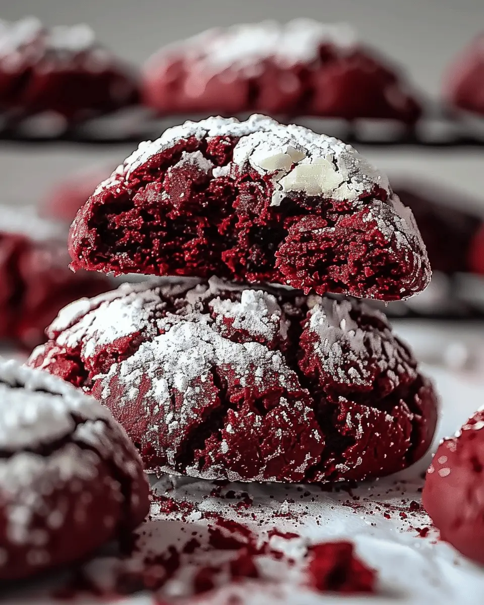 Red Velvet Crinkle Cookie: A Sweet Bite of Comfort