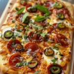 Delicious Hot Honey Flatbread Pizza