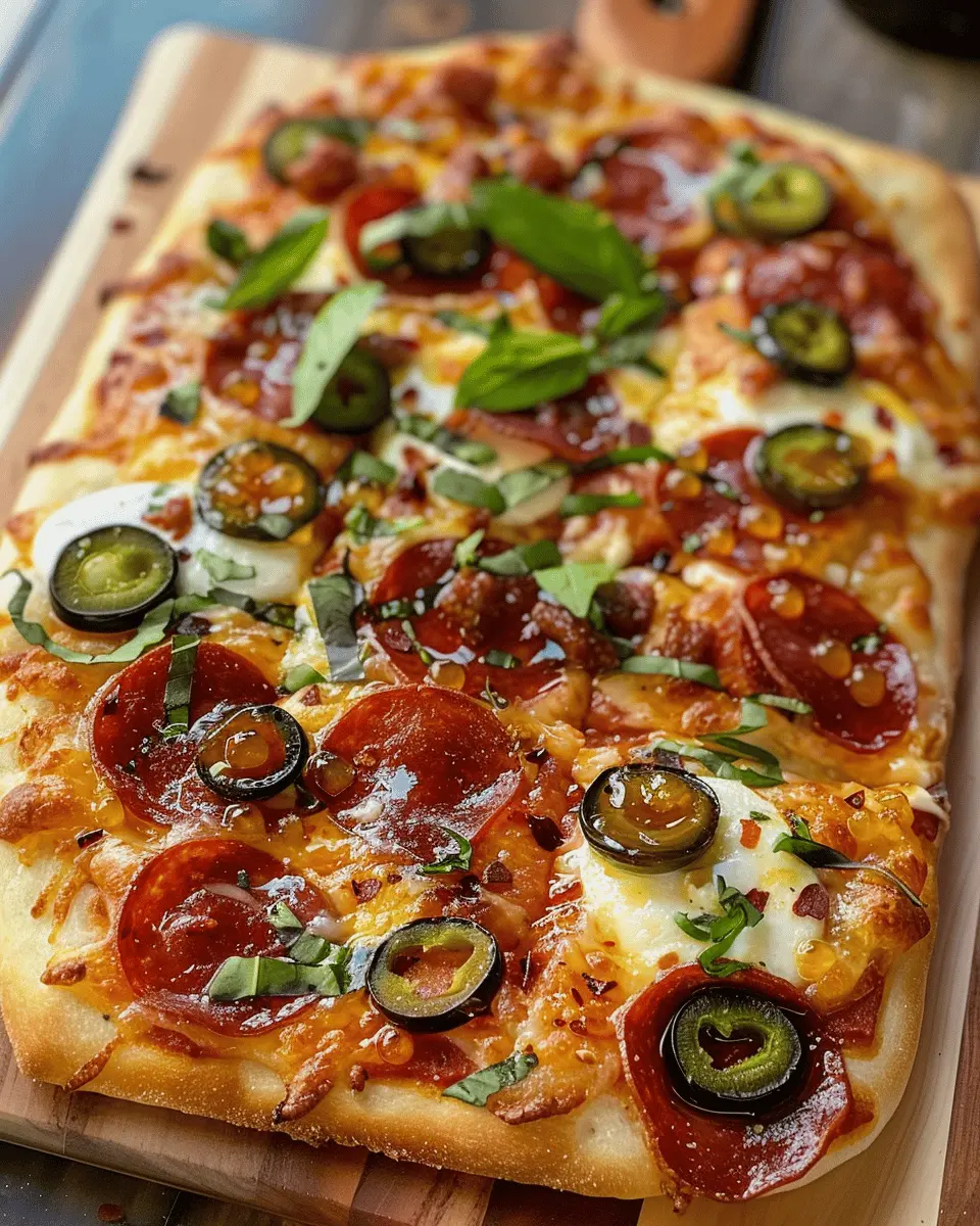 Delicious Hot Honey Flatbread Pizza: The Best Comfort Food Recipe