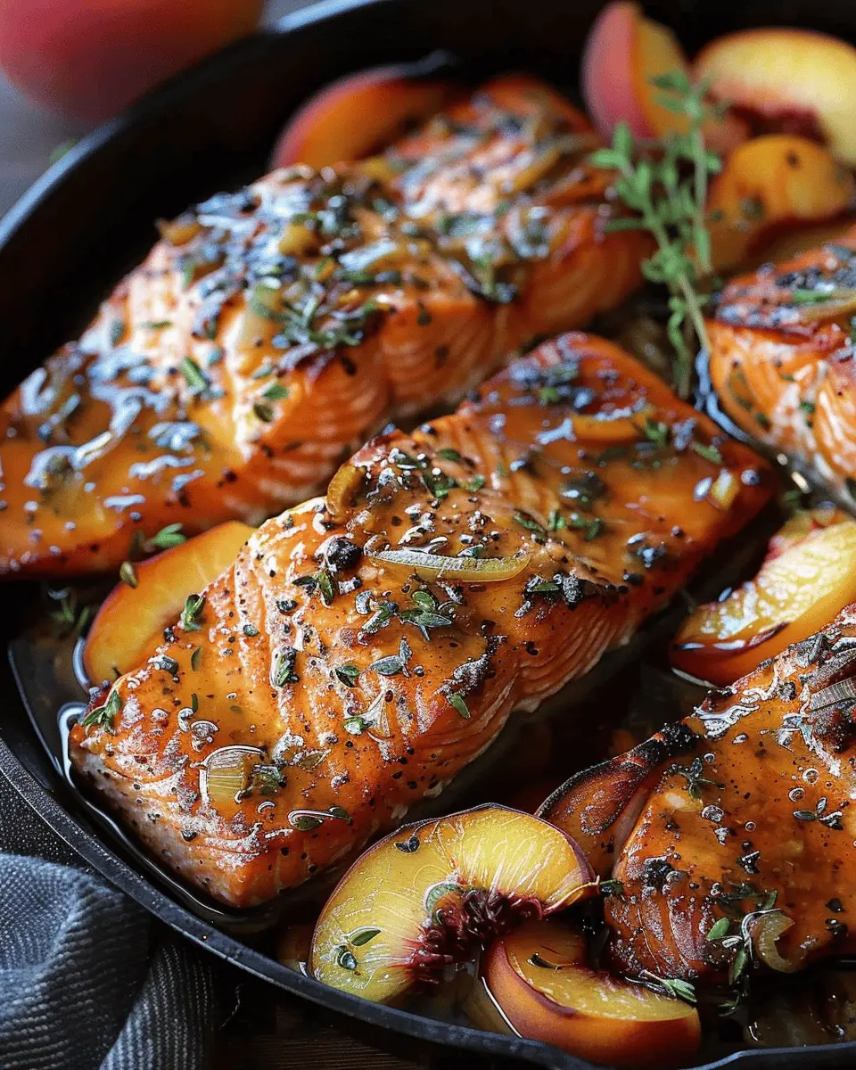 Bourbon Peach Roasted Salmon: A Juicy Twist on a Classic Dish