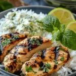 Dump-and-Bake Chicken Tzatziki with Rice Recipe