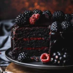 Spooky Black Velvet Halloween Cake