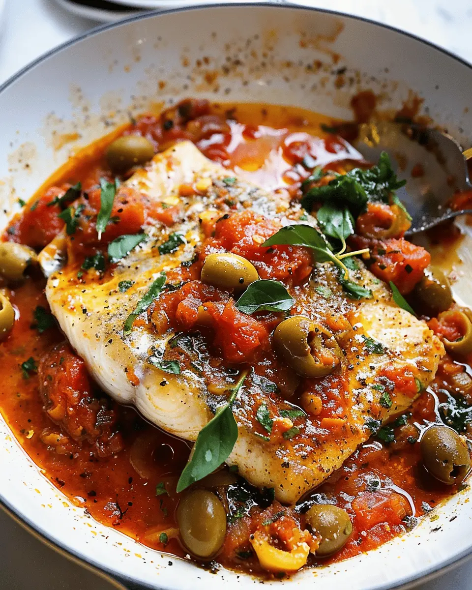 Fish Puttanesca: A Quick and Indulgent Twist on a Classic Dish