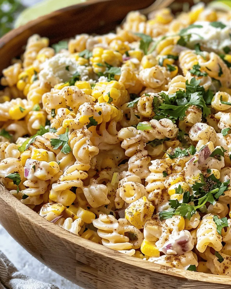 Elote Pasta Salad Recipe: Easy and Delicious Mexican Street Corn Dish