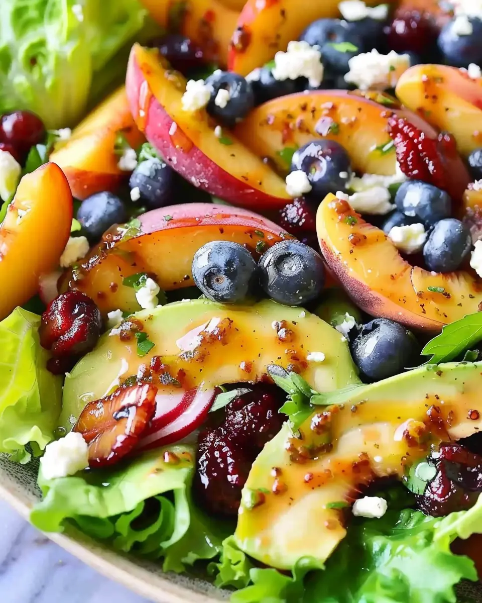 Blueberry Peach Feta Salad: A Refreshing Summer Delight