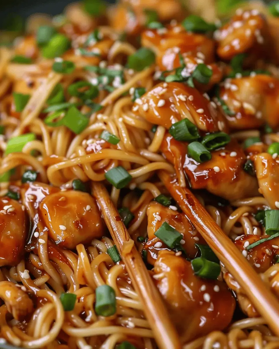Sticky Garlic Chicken Noodles: Easy Weeknight Comfort Food