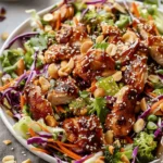 Sesame Chicken Cabbage Crunch Salad