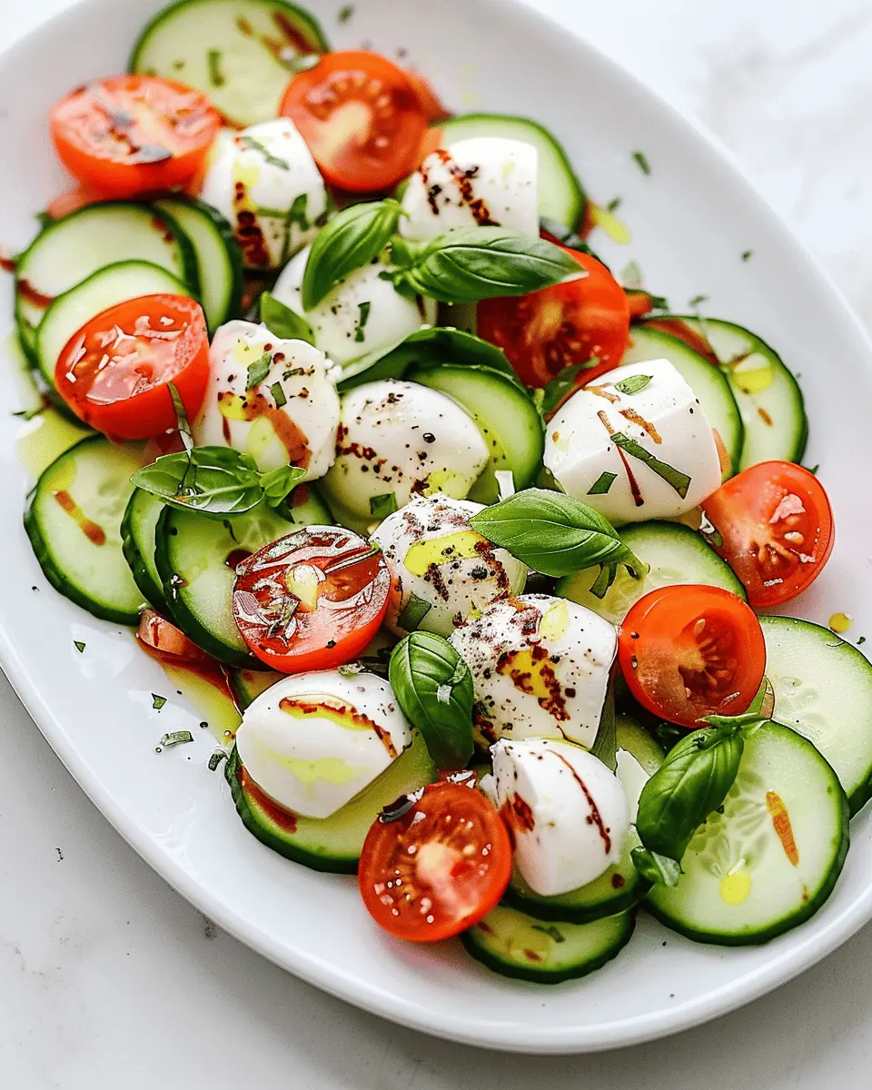 Fresh Cucumber Caprese Salad: The Best Twist on a Classic Dish