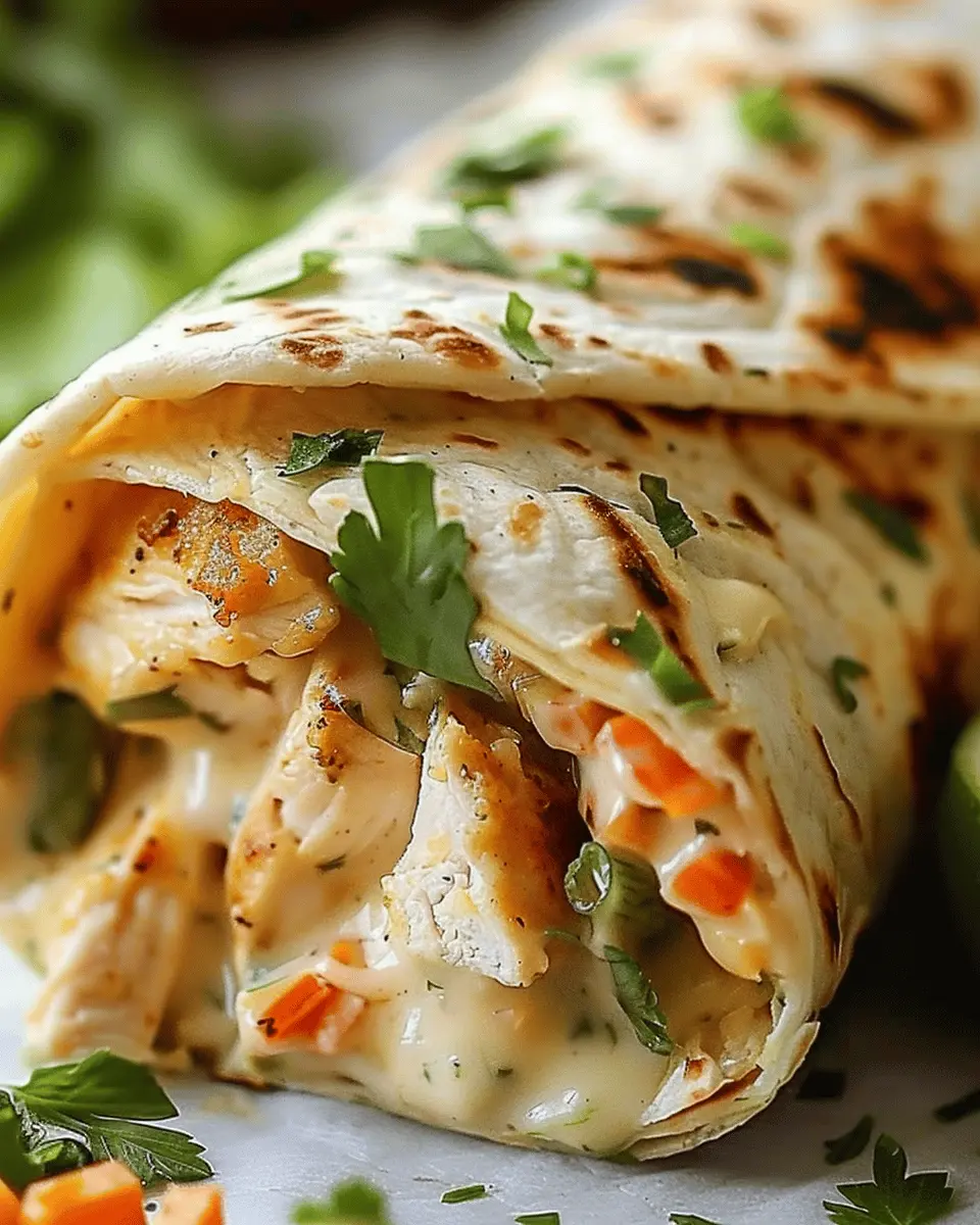 Quick Cheesy Chicken Wrap: Easy Comfort Food for Busy Days