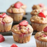 Healthy Strawberry Banana Yogurt Muffins