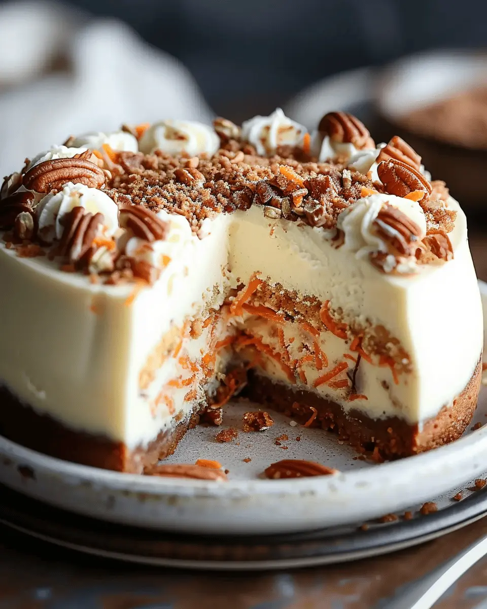 Carrot Cake Cheesecake Recipe – Easy Holiday Dessert
