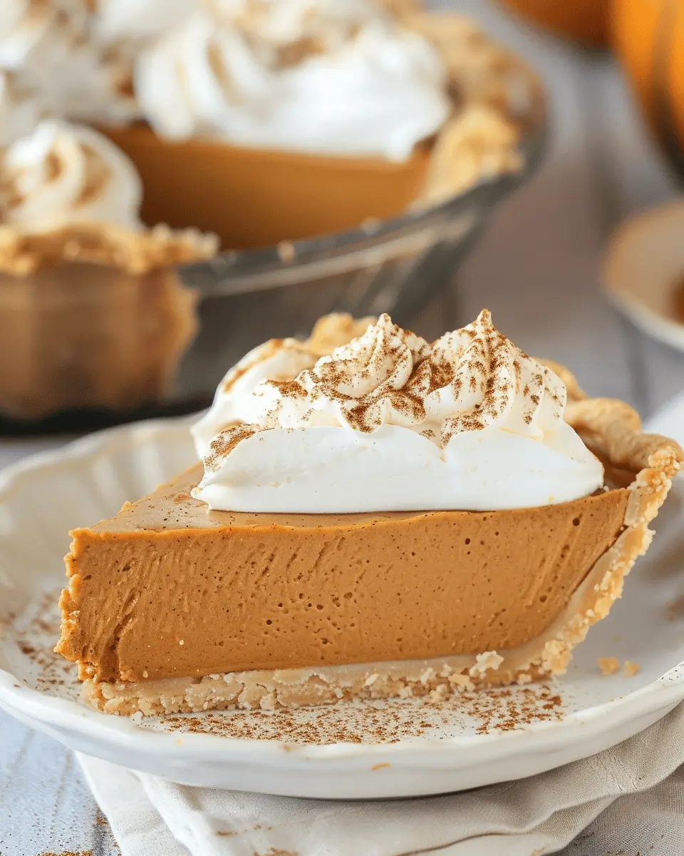No Bake Marshmallow Pumpkin Pie: The Easiest Fall Treat