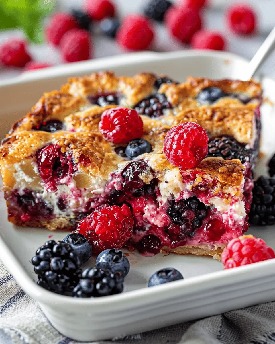 High Protein Triple Berry Bake: The Best Healthy Breakfast Recipe