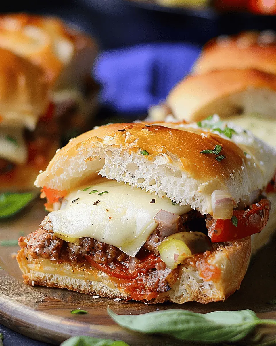 Hot Italian Sub Sliders: Easy, Flavorful Treat with Turkey Bacon