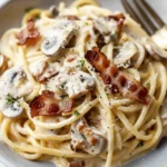 Creamy Bacon and Mushroom Pasta