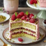 Raspberry Pistachio Cake