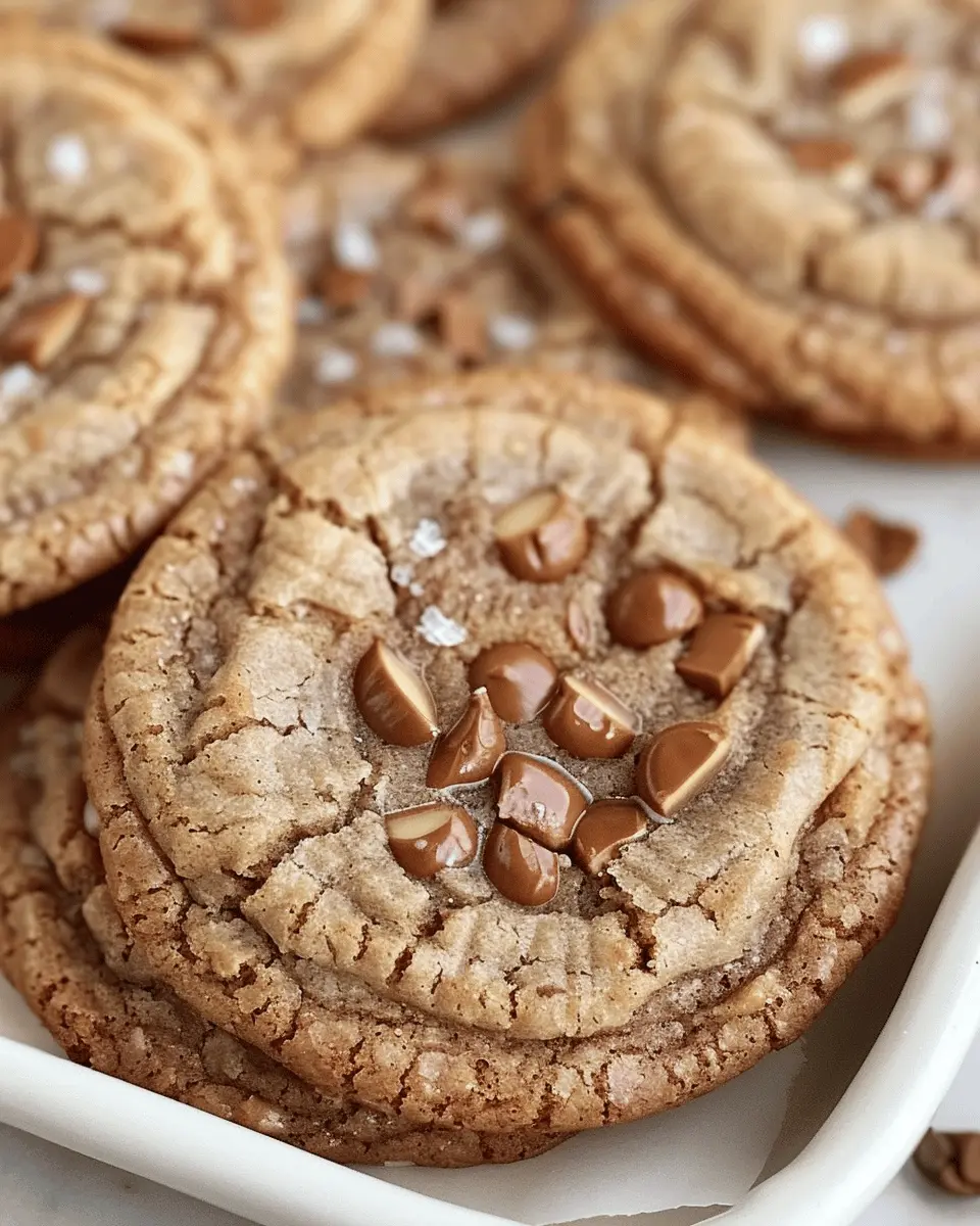 Brown Butter Coffee Toffee Cookies