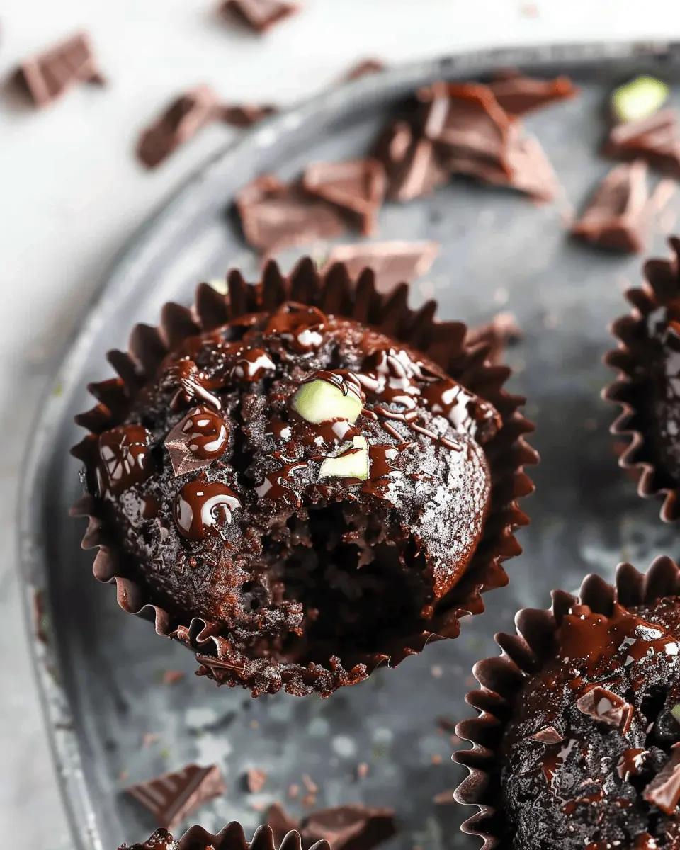 Chocolate Zucchini Muffins – Gluten Free and Deliciously Moist